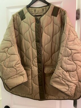 The Frankie Shop Teddy Jacket (Moss Green, XS/S)